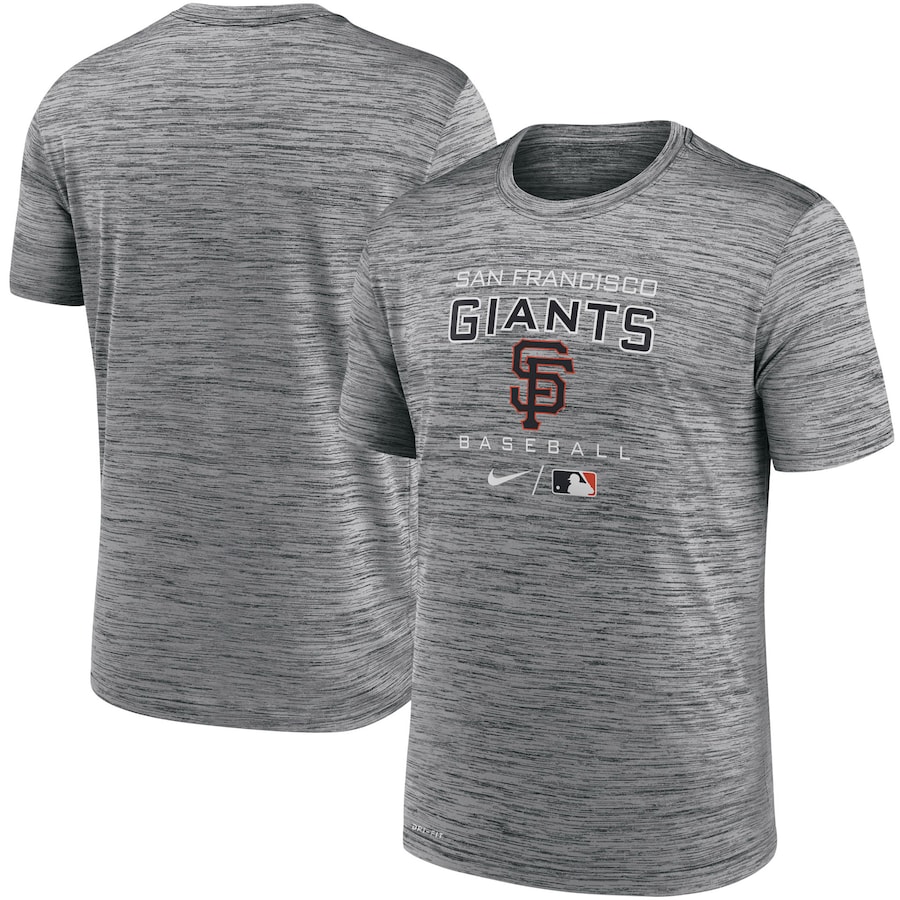 Men's San Francisco Giants Nike Anthracite Authentic Collection Velocity Practice Performance T-Shirt Men's San Francisco Giants Nike Anthracite Authentic Collection Velocity Practice Performance T-Shirt