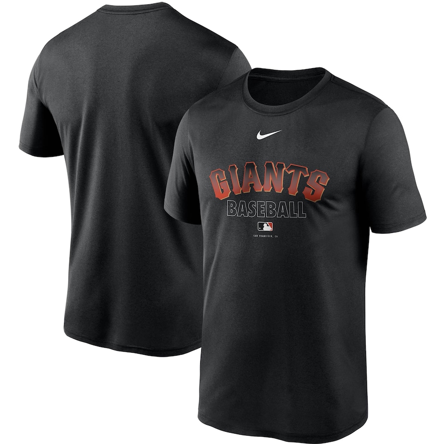 Men's San Francisco Giants Nike Black Authentic Collection Legend Performance T-Shirt