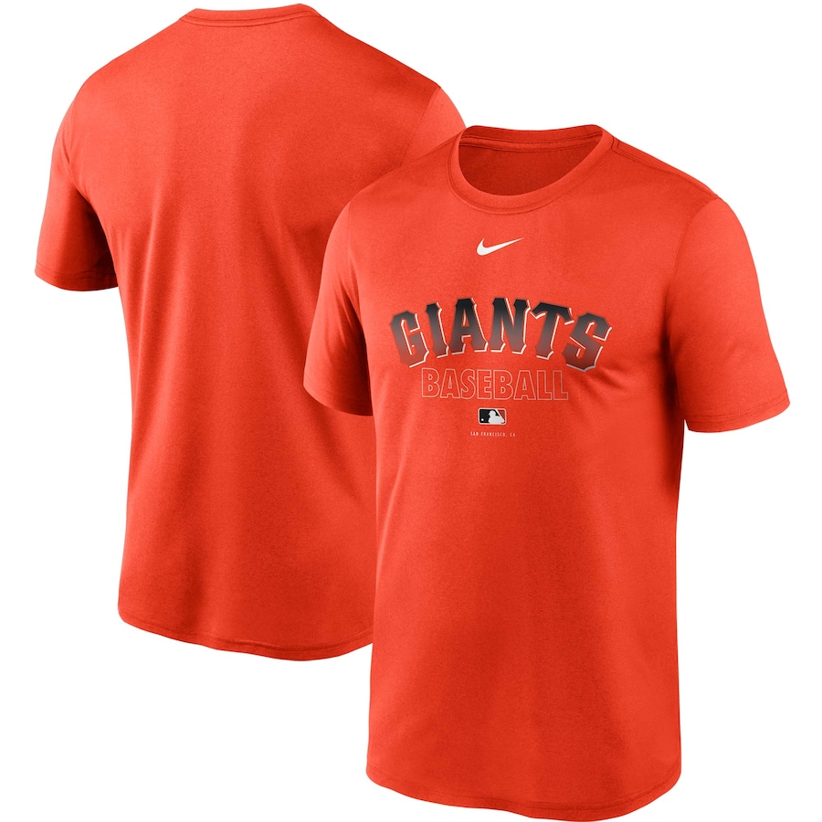 Men's San Francisco Giants Nike Orange Authentic Collection Legend Performance T-Shirt