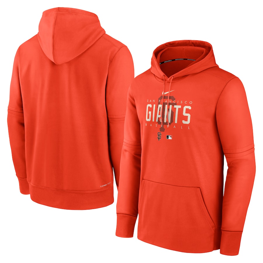 Men's San Francisco Giants Nike Orange Authentic Collection Pregame Performance Pullover Hoodie Men's San Francisco Giants Nike Orange Authentic Collection Pregame Performance Pullover Hoodie