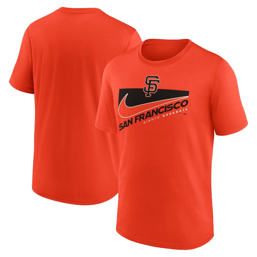 Men's San Francisco Giants Nike Orange Swoosh Town Performance T-Shirt