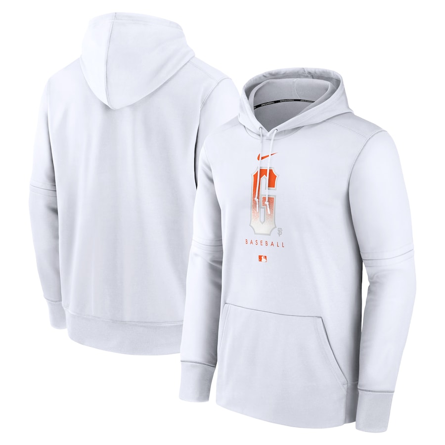 Men's San Francisco Giants Nike White 2023 City Connect Pregame Performance Pullover Hoodie Men's San Francisco Giants Nike White 2023 City Connect Pregame Performance Pullover Hoodie