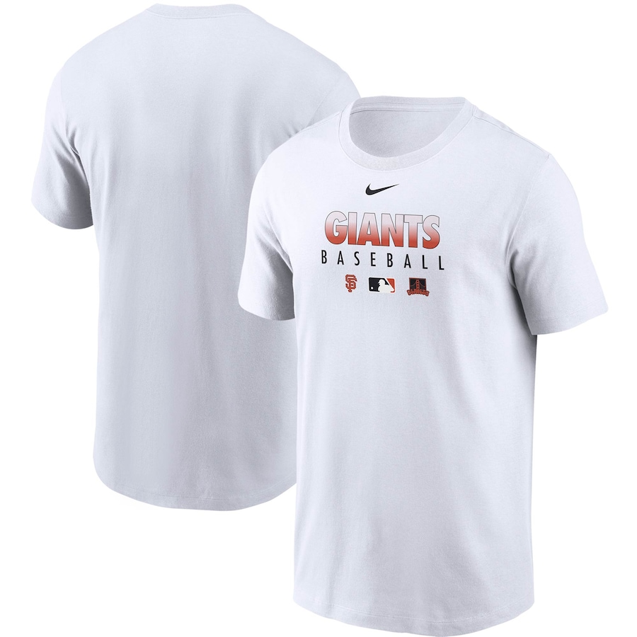 Men's San Francisco Giants Nike White Authentic Collection Team Performance T-Shirt Men's San Francisco Giants Nike White Authentic Collection Team Performance T-Shirt