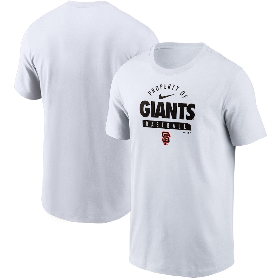 Men's San Francisco Giants Nike White Primetime Property Of Practice T-Shirt