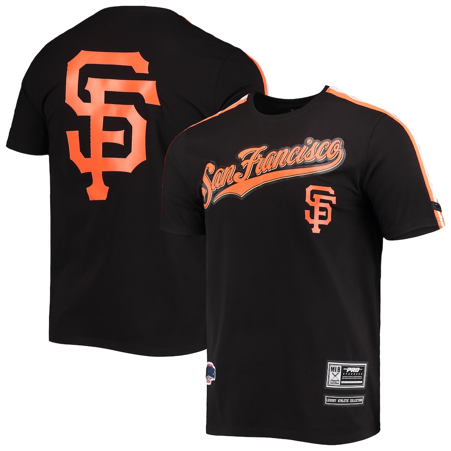 Men's San Francisco Giants Pro Standard Black Taping T-Shirt