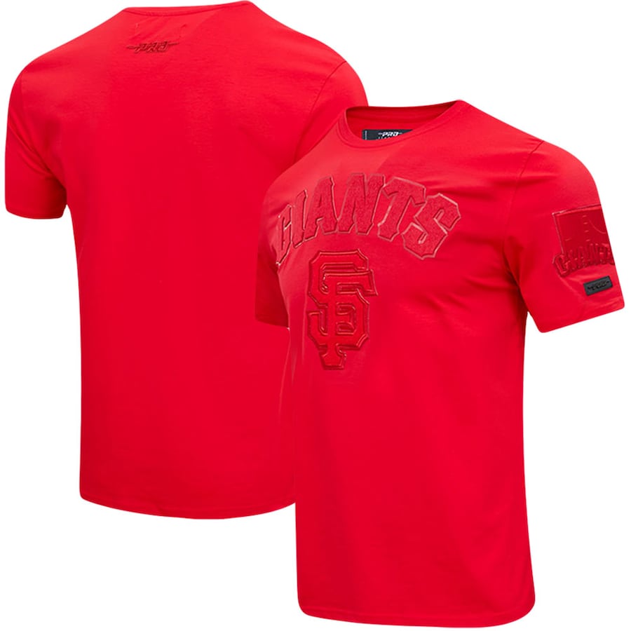 Men's San Francisco Giants Pro Standard Classic Triple Red T-Shirt Men's San Francisco Giants Pro Standard Classic Triple Red T-Shirt