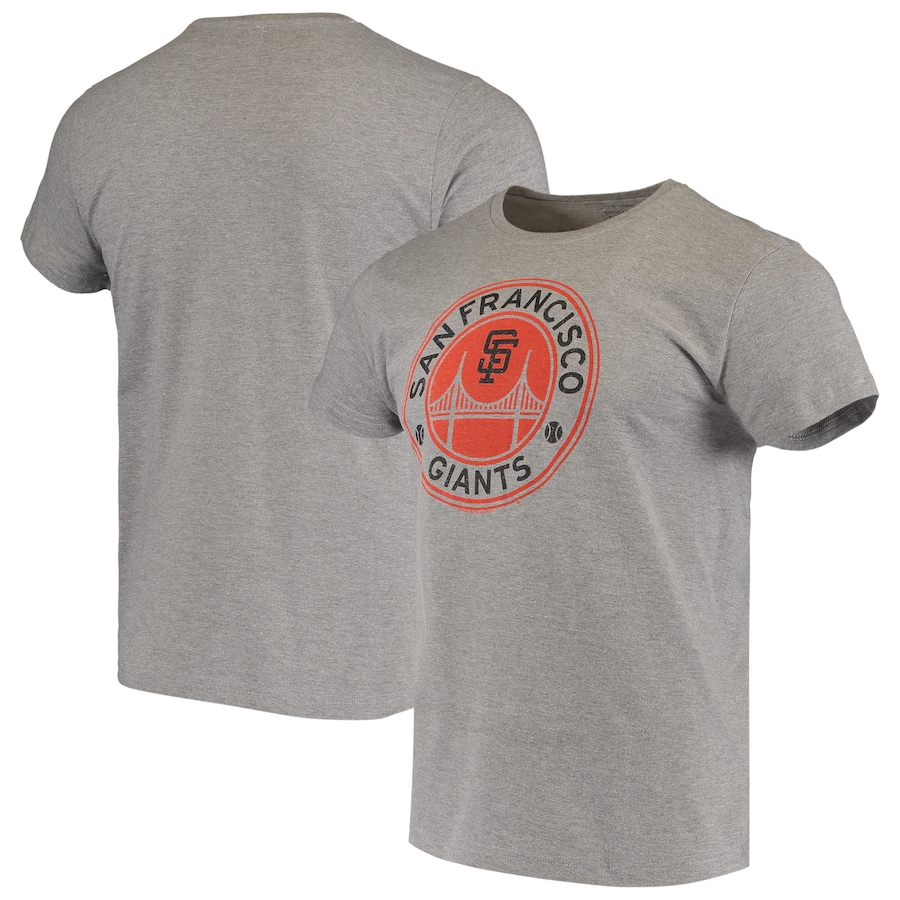 Men's San Francisco Giants Red Jacket Heathered Gray Ballpark T-Shirt