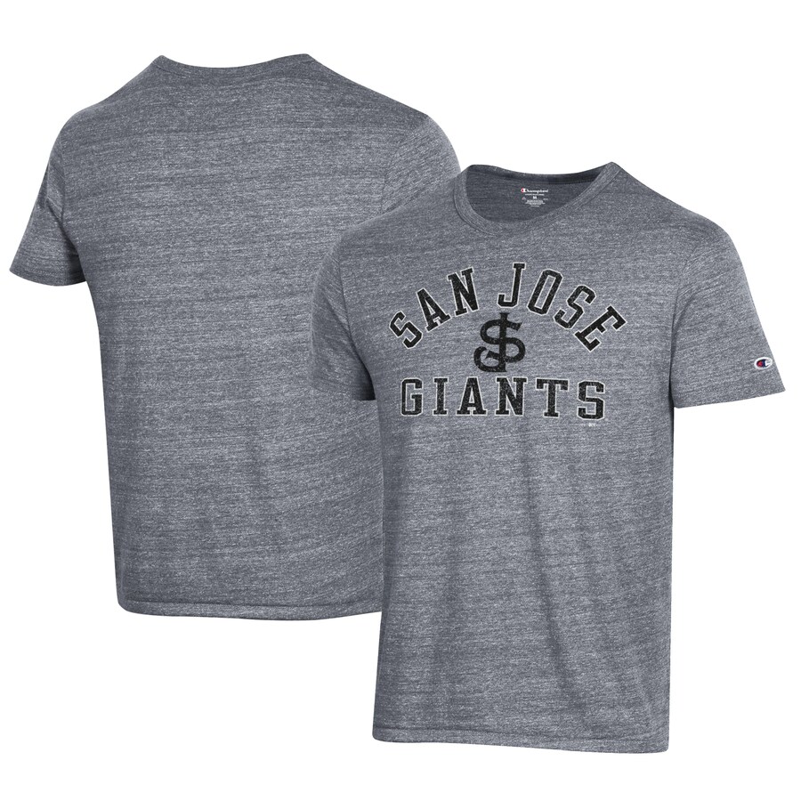 Men's San Jose Giants Champion Gray Ultimate Tri-Blend T-Shirt Men's San Jose Giants Champion Gray Ultimate Tri-Blend T-Shirt