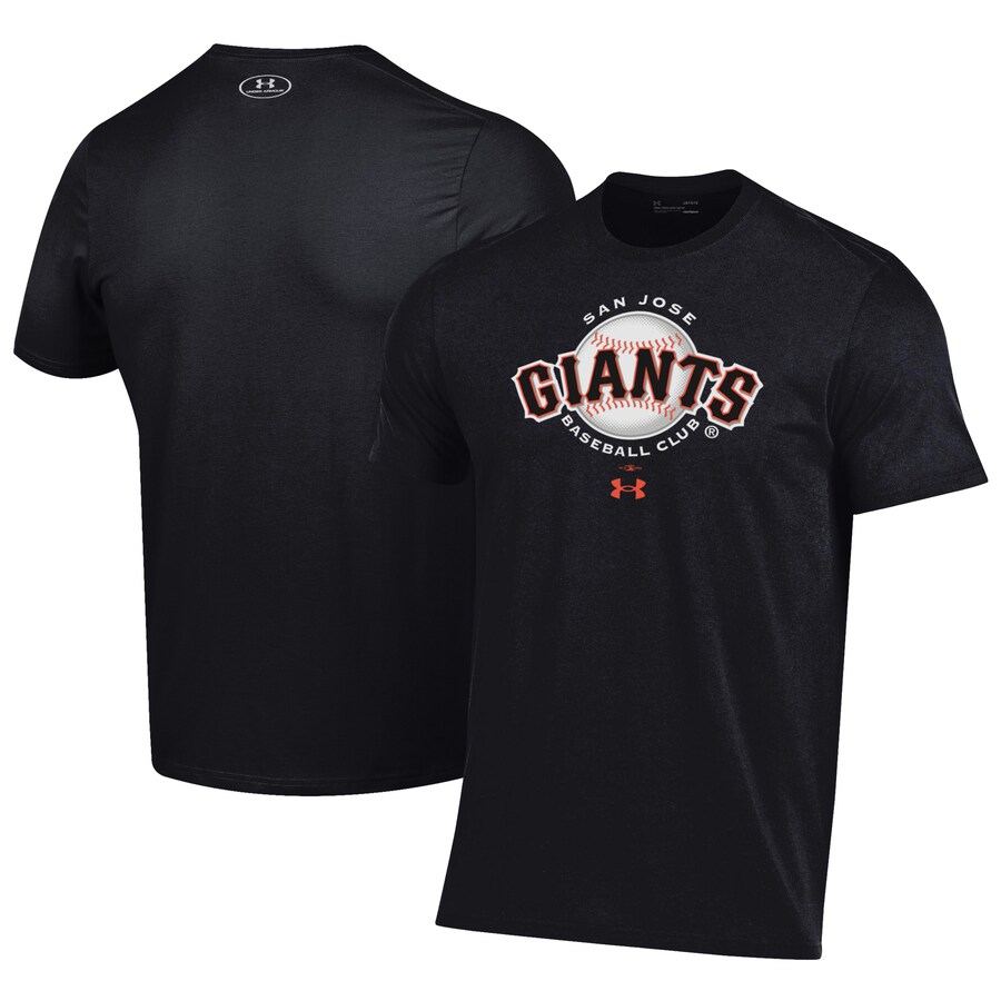 Men's San Jose Giants Under Armour Black Performance T-Shirt Men's San Jose Giants Under Armour Black Performance T-Shirt