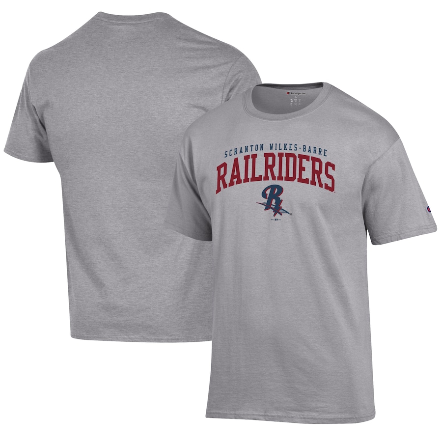 Men's Scranton Wilkes-Barre RailRiders Champion Gray Jersey T-Shirt
