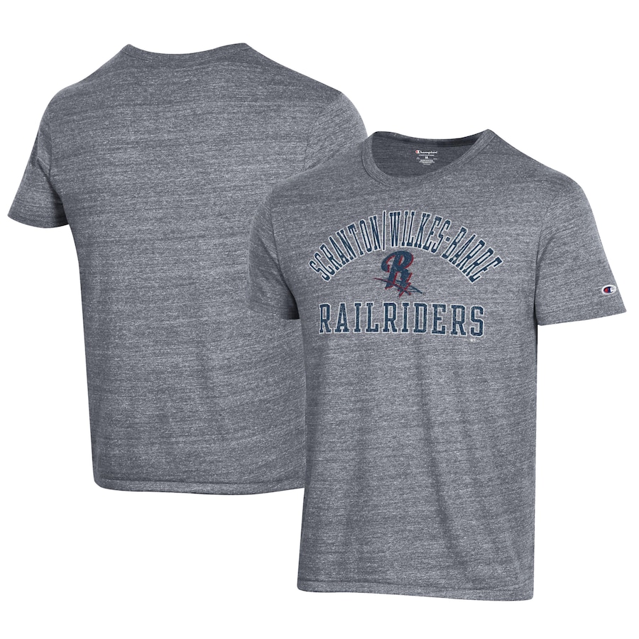 Men's Scranton Wilkes-Barre RailRiders Champion Gray Ultimate Tri-Blend T-Shirt