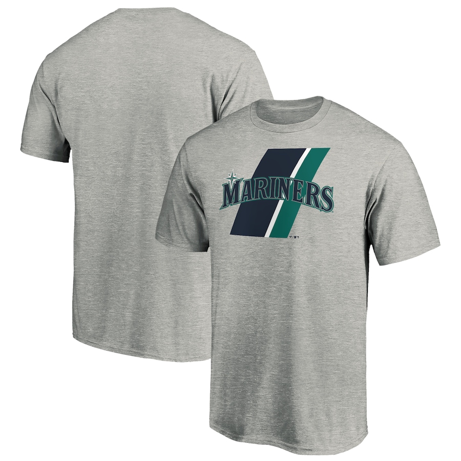 Men's Seattle Mariners Heathered Gray Team Prep T-Shirt Men's Seattle Mariners Heathered Gray Team Prep T-Shirt