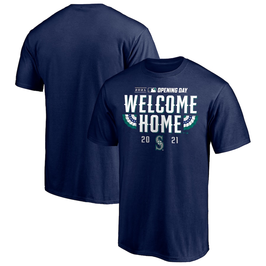 Men's Seattle Mariners Navy 2021 Opening Day T-Shirt