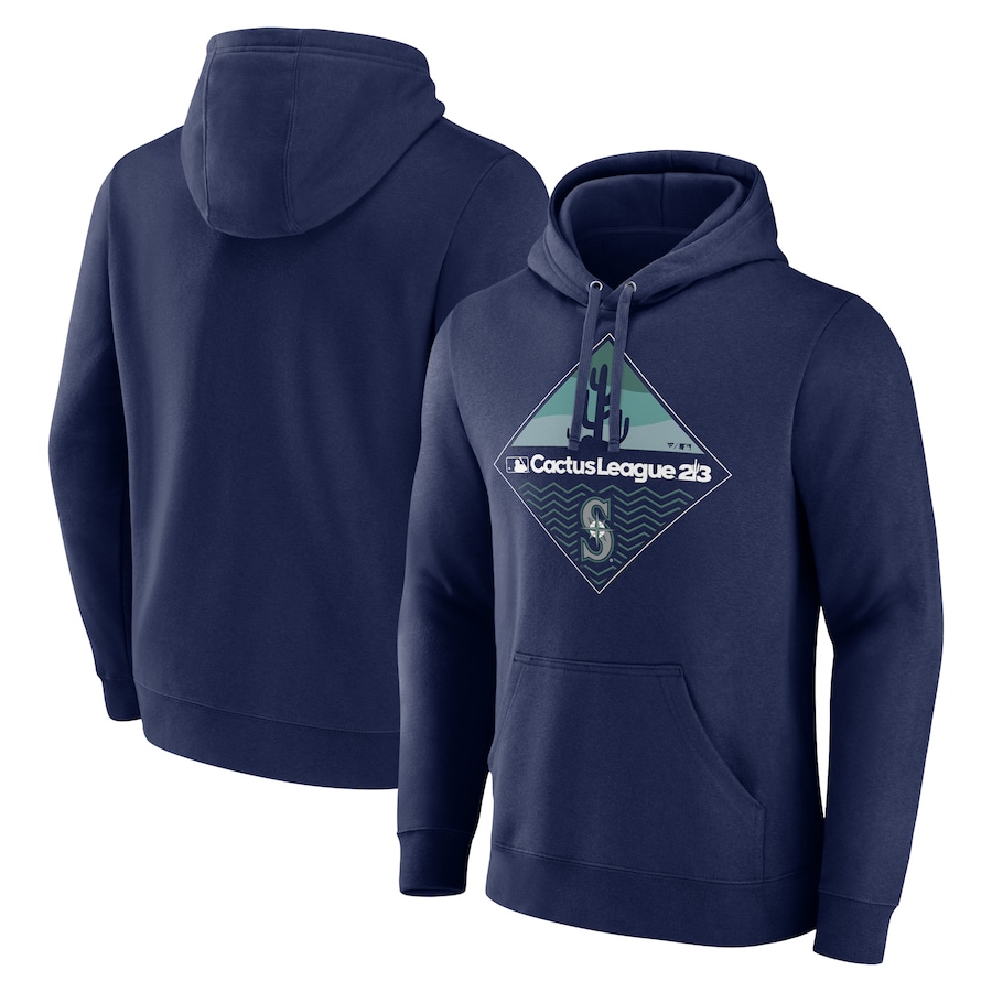 Men's Seattle Mariners Navy 2023 MLB Spring Training Diamond Pullover Hoodie