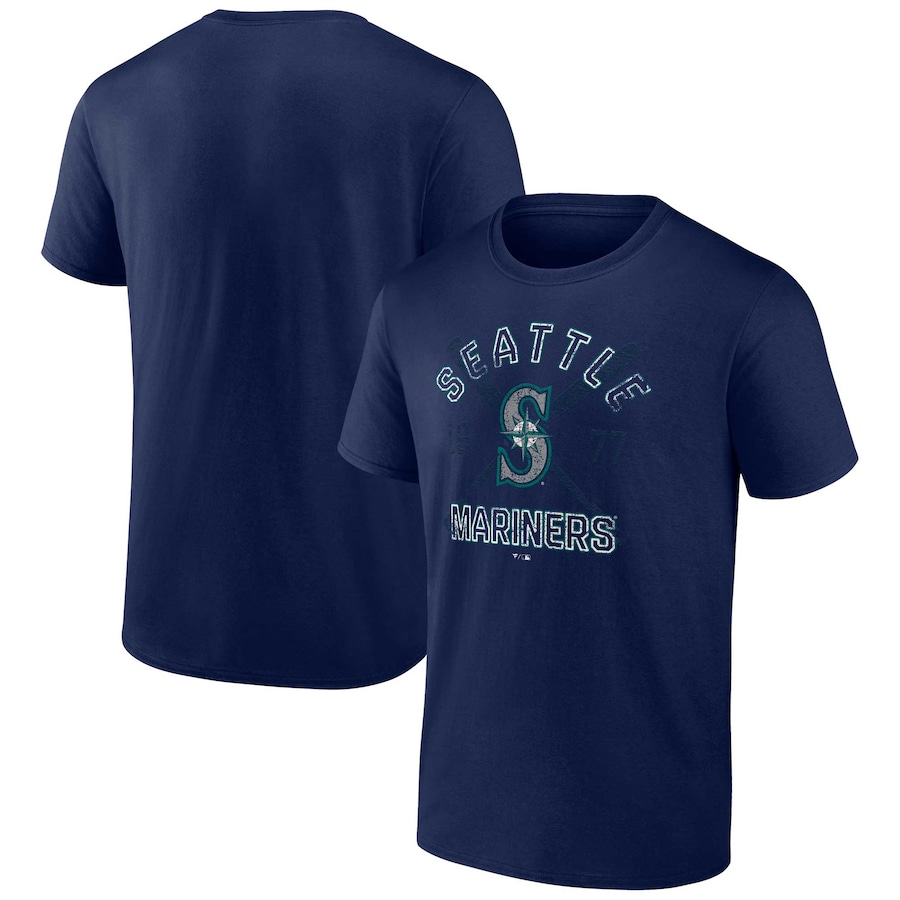 Men's Seattle Mariners Navy Second Wind T-Shirt