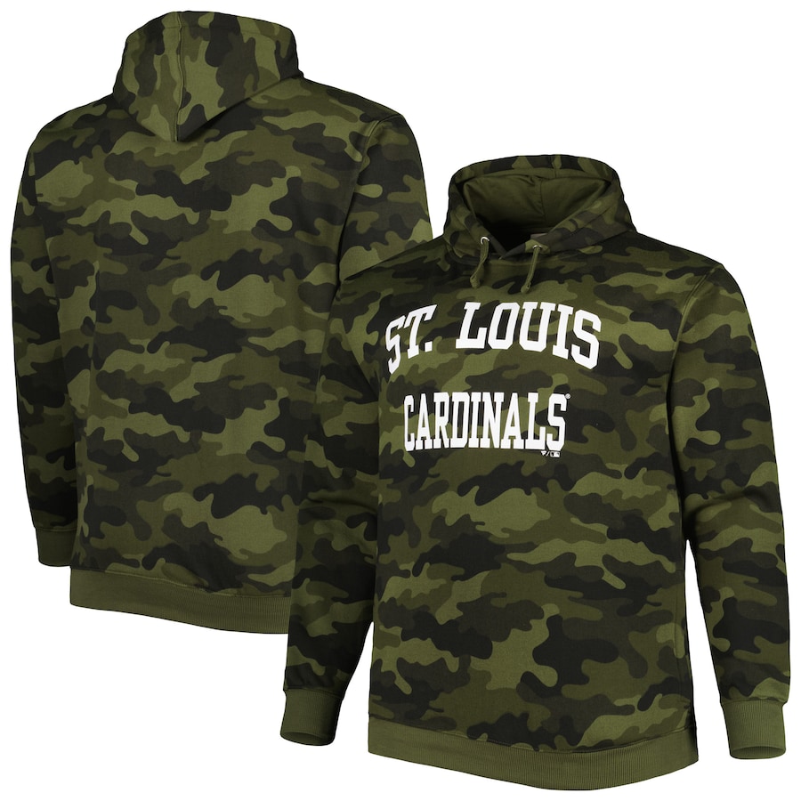 Men's St. Louis Cardinals Camo Allover Print Pullover Hoodie