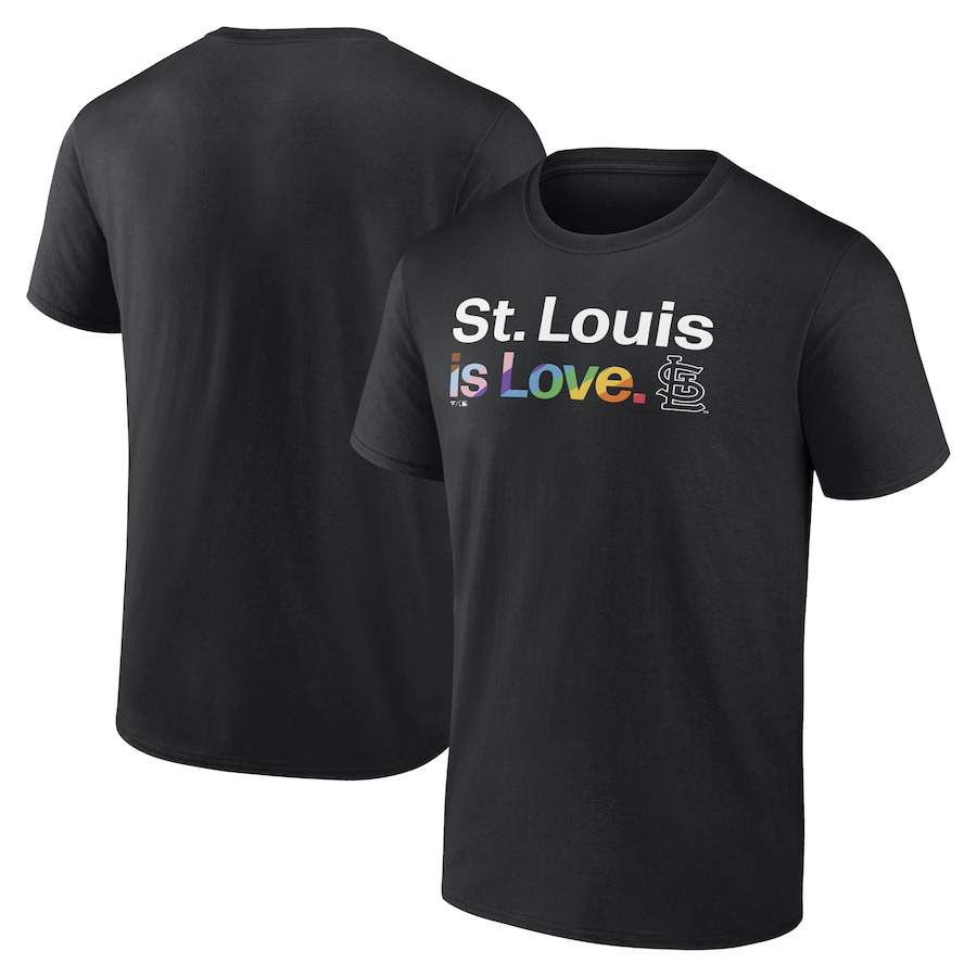 Men's St. Louis Cardinals Black City Pride T-Shirt Men's St. Louis Cardinals Black City Pride T-Shirt