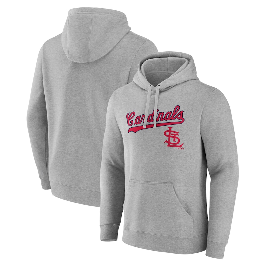Men's St. Louis Cardinals Gray Wahconah Pullover Hoodie