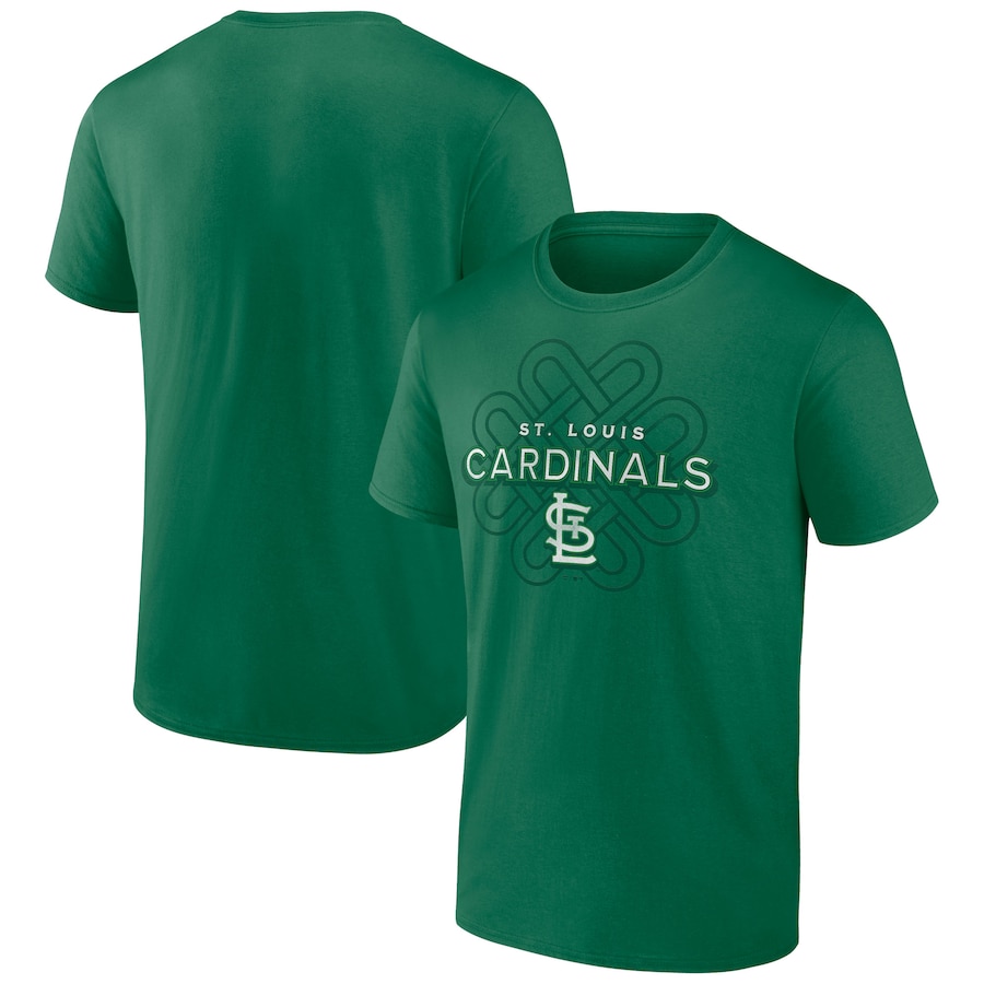 Men's St. Louis Cardinals Kelly Green St. Patrick's Day Celtic Knot T-Shirt Men's St. Louis Cardinals Kelly Green St. Patrick's Day Celtic Knot T-Shirt