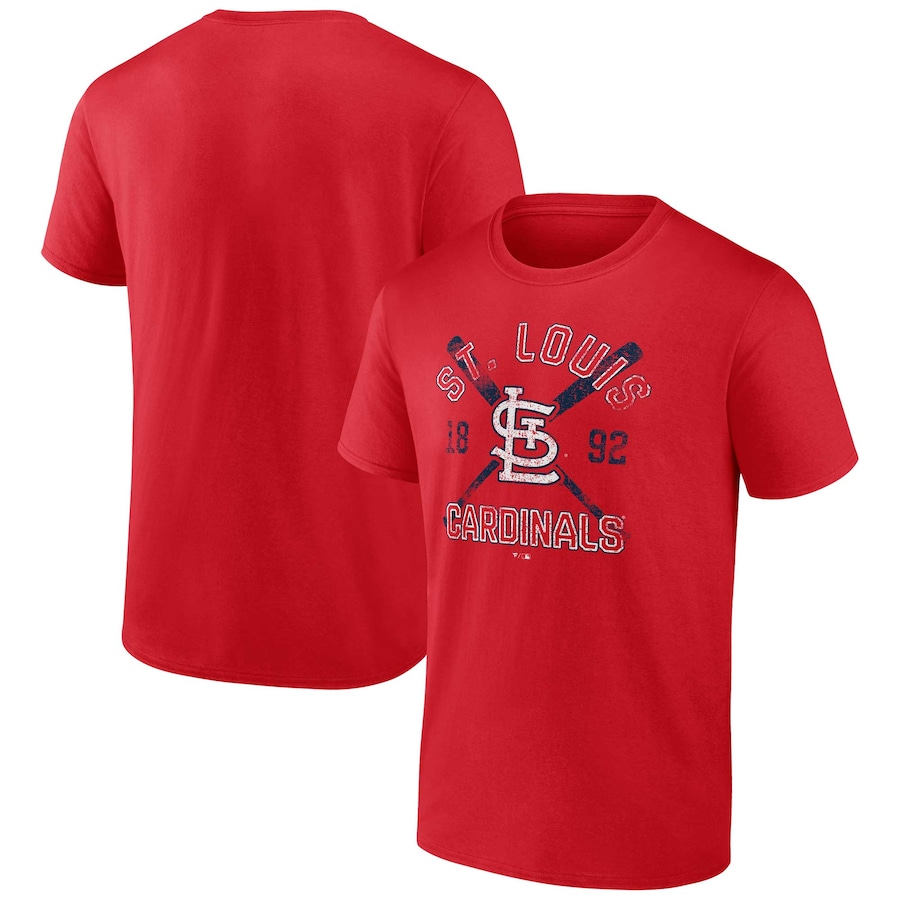 Men's St. Louis Cardinals Red Second Wind T-Shirt Men's St. Louis Cardinals Red Second Wind T-Shirt