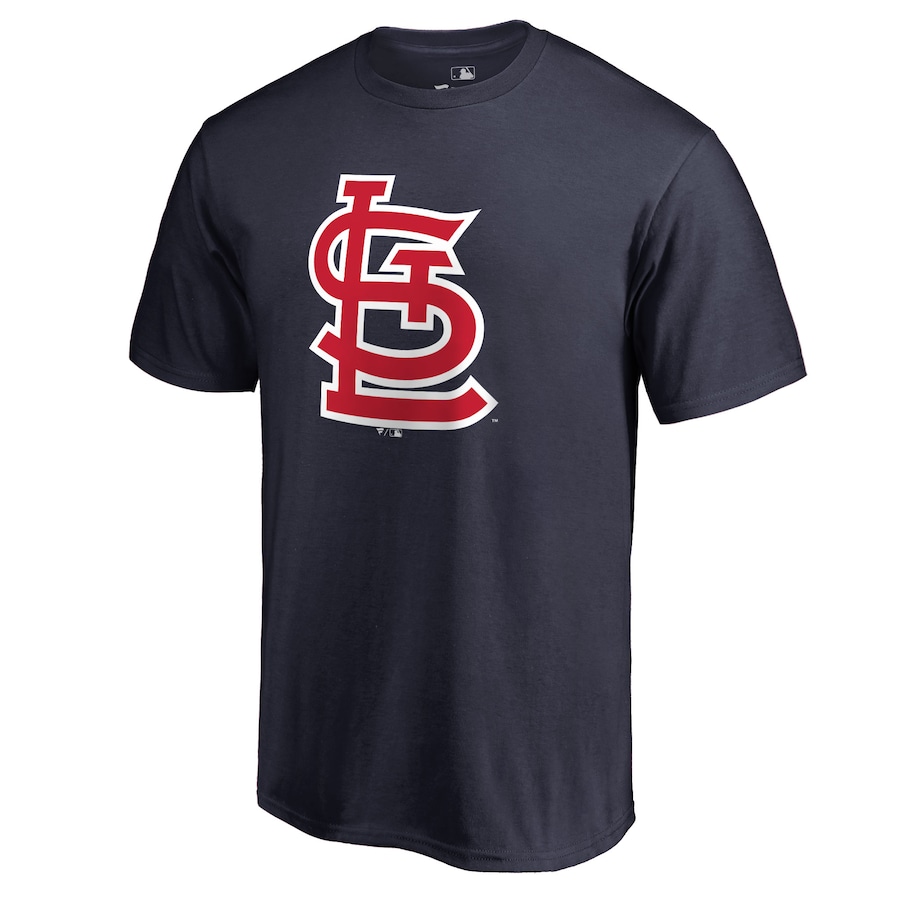 Men's St. Louis Cardinals Navy Secondary Color Primary Logo T-Shirt Men's St. Louis Cardinals Navy Secondary Color Primary Logo T-Shirt