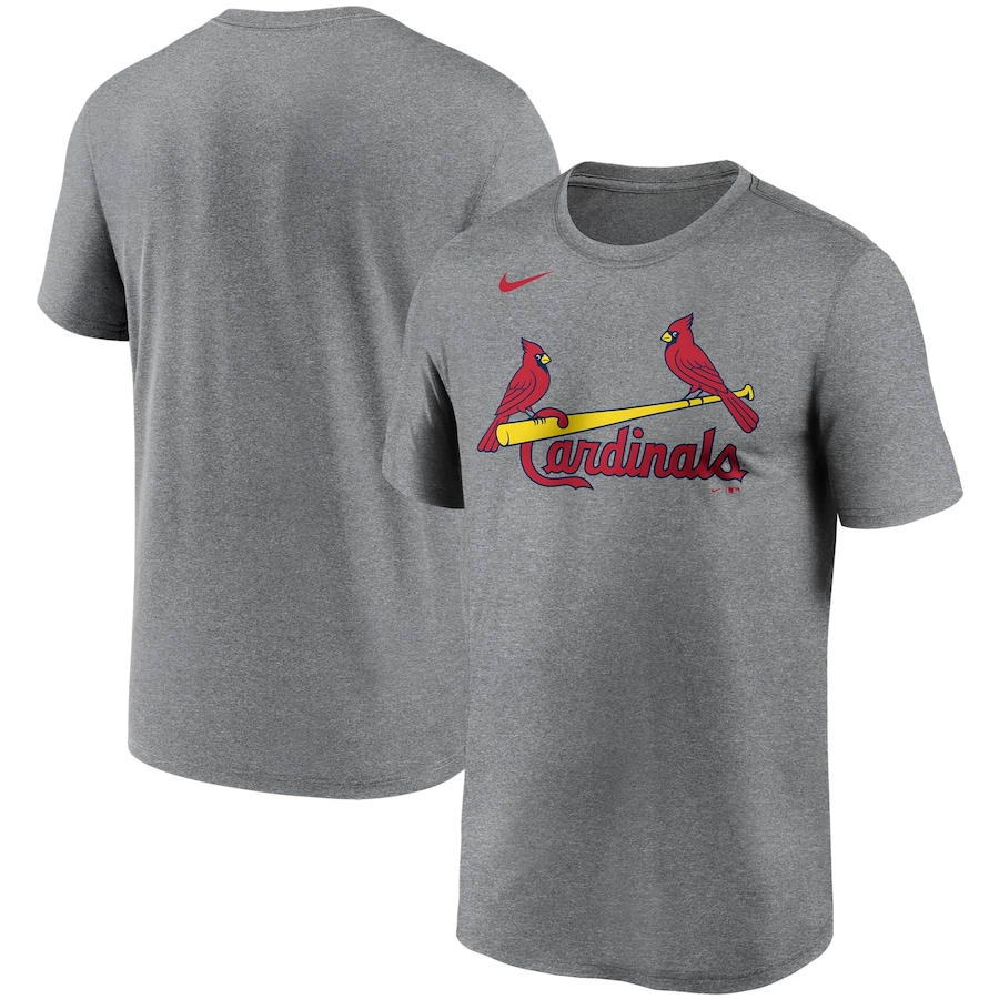Men's St. Louis Cardinals Nike Gray Wordmark Legend T-Shirt