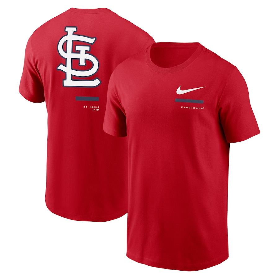 Men's St. Louis Cardinals Nike Red Over the Shoulder T-Shirt Men's St. Louis Cardinals Nike Red Over the Shoulder T-Shirt