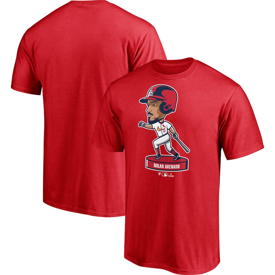 Men's St. Louis Cardinals Nolan Arenado Red Player T-Shirt Men's St. Louis Cardinals Nolan Arenado Red Player T-Shirt