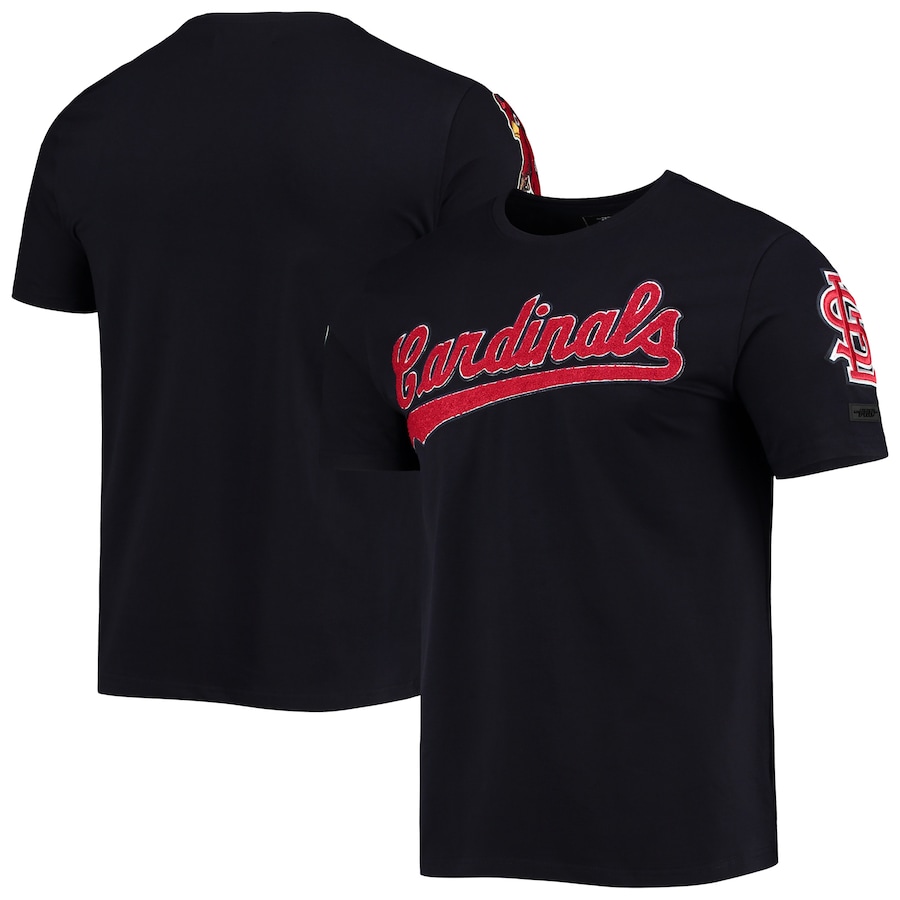 Men's St. Louis Cardinals Pro Standard Navy Team Logo T-Shirt Men's St. Louis Cardinals Pro Standard Navy Team Logo T-Shirt