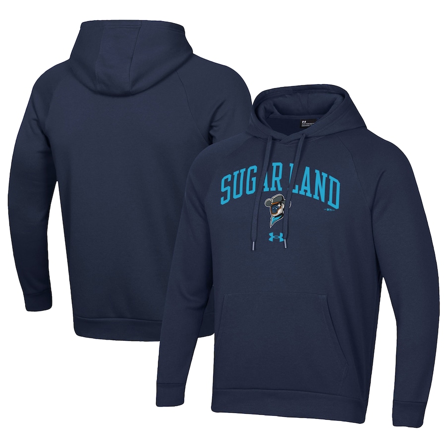 Men's Sugar Land Space Cowboys Under Armour Navy All Day Fleece Pullover Hoodie Men's Sugar Land Space Cowboys Under Armour Navy All Day Fleece Pullover Hoodie