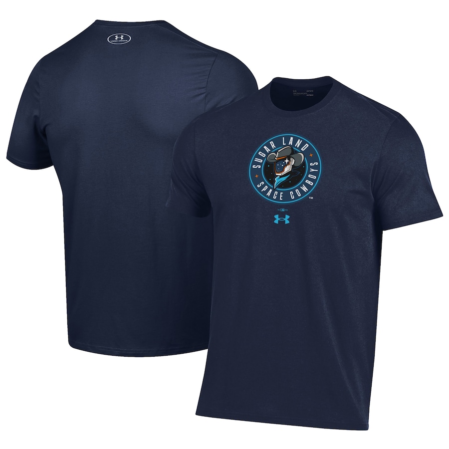 Men's Sugar Land Space Cowboys Under Armour Navy Performance T-Shirt Men's Sugar Land Space Cowboys Under Armour Navy Performance T-Shirt