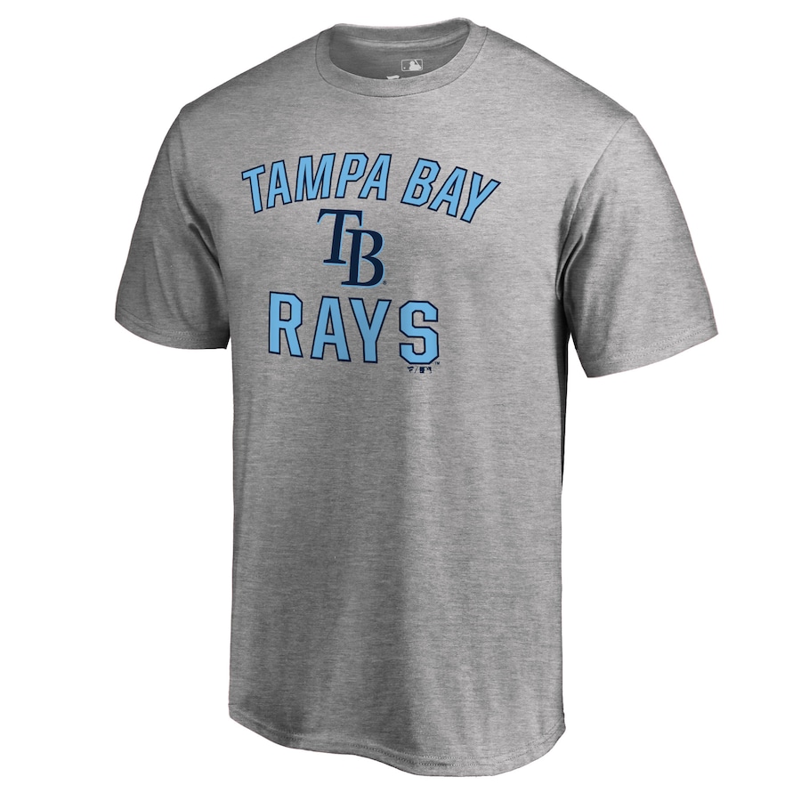 Men's Tampa Bay Rays Ash Victory Arch T-Shirt Men's Tampa Bay Rays Ash Victory Arch T-Shirt