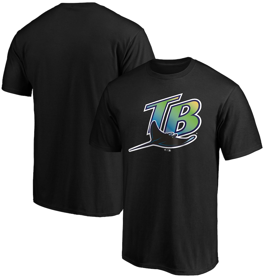 Men's Tampa Bay Rays Black Cooperstown Collection Wahconah T-Shirt Men's Tampa Bay Rays Black Cooperstown Collection Wahconah T-Shirt
