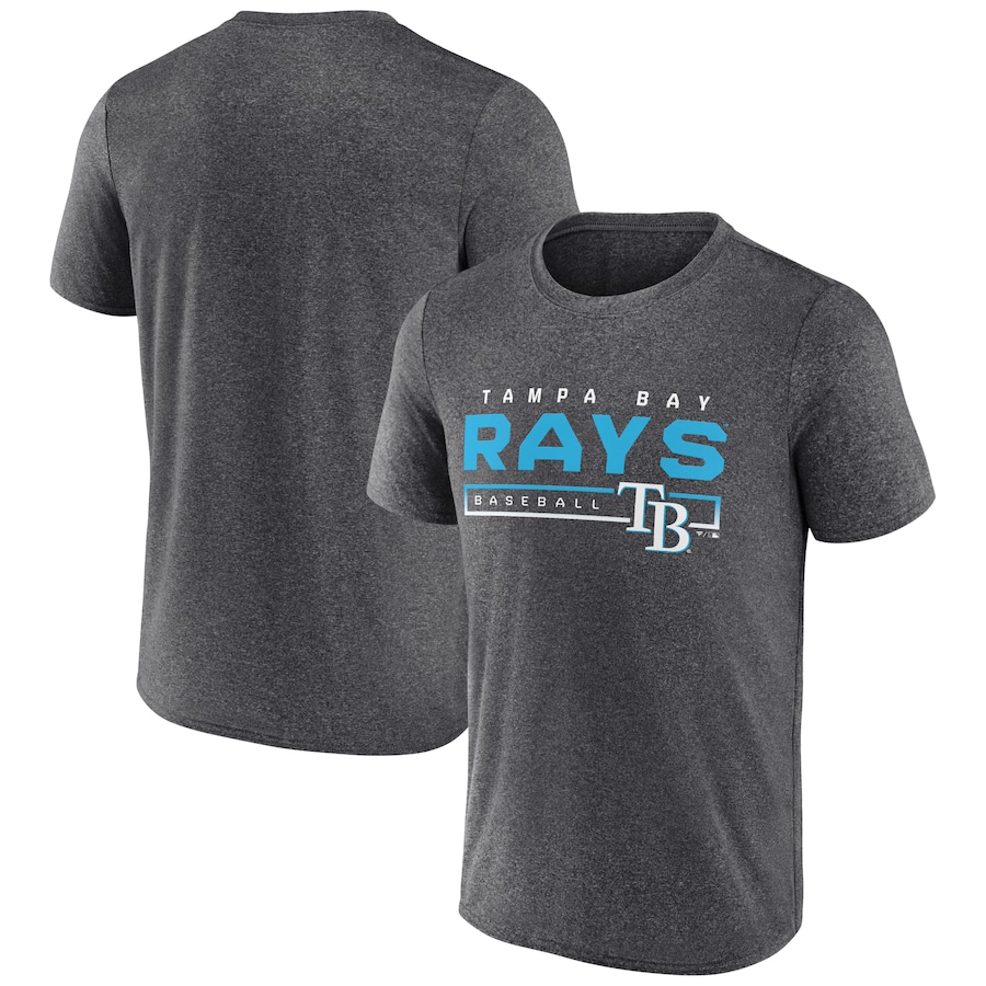 Men's Tampa Bay Rays Heathered Charcoal Durable Goods Synthetic T-Shirt Men's Tampa Bay Rays Heathered Charcoal Durable Goods Synthetic T-Shirt