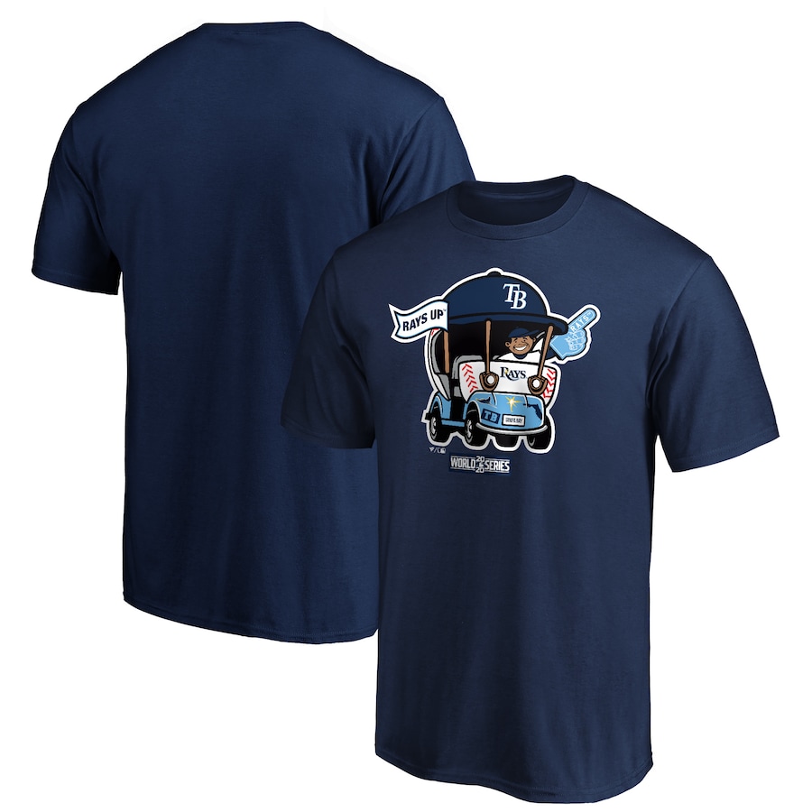 Men's Tampa Bay Rays Navy 2020 World Series Bound Homer Hometown T-Shirt