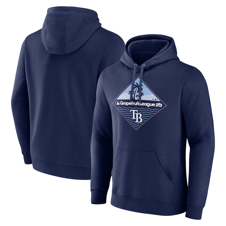 Men's Tampa Bay Rays Navy 2023 MLB Spring Training Diamond Pullover Hoodie Men's Tampa Bay Rays Navy 2023 MLB Spring Training Diamond Pullover Hoodie