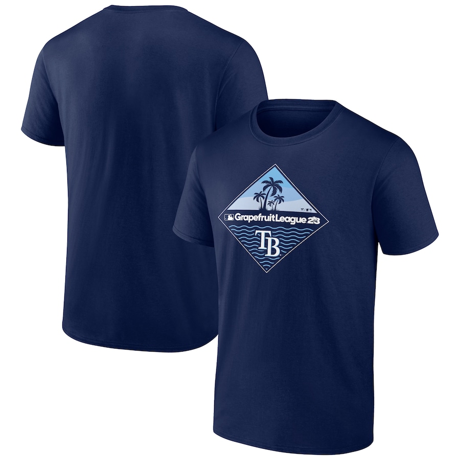 Men's Tampa Bay Rays Navy 2023 MLB Spring Training Diamond T-Shirt Men's Tampa Bay Rays Navy 2023 MLB Spring Training Diamond T-Shirt