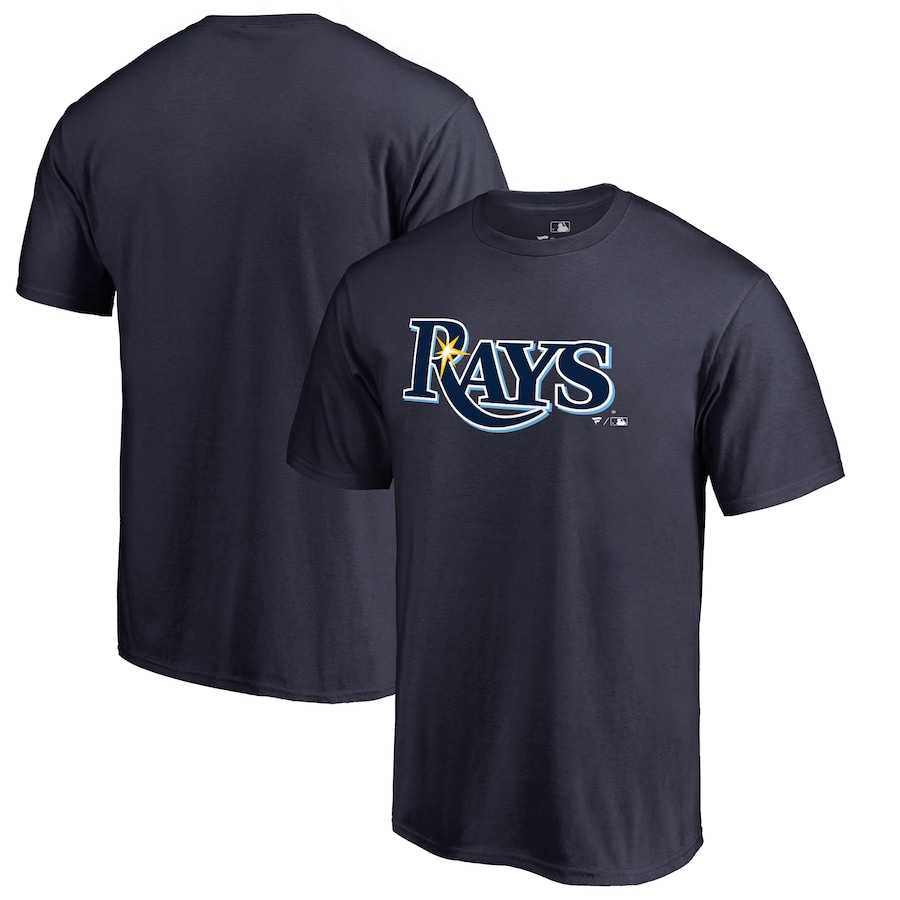 Men's Tampa Bay Rays Navy Team Wordmark T-Shirt Men's Tampa Bay Rays Navy Team Wordmark T-Shirt