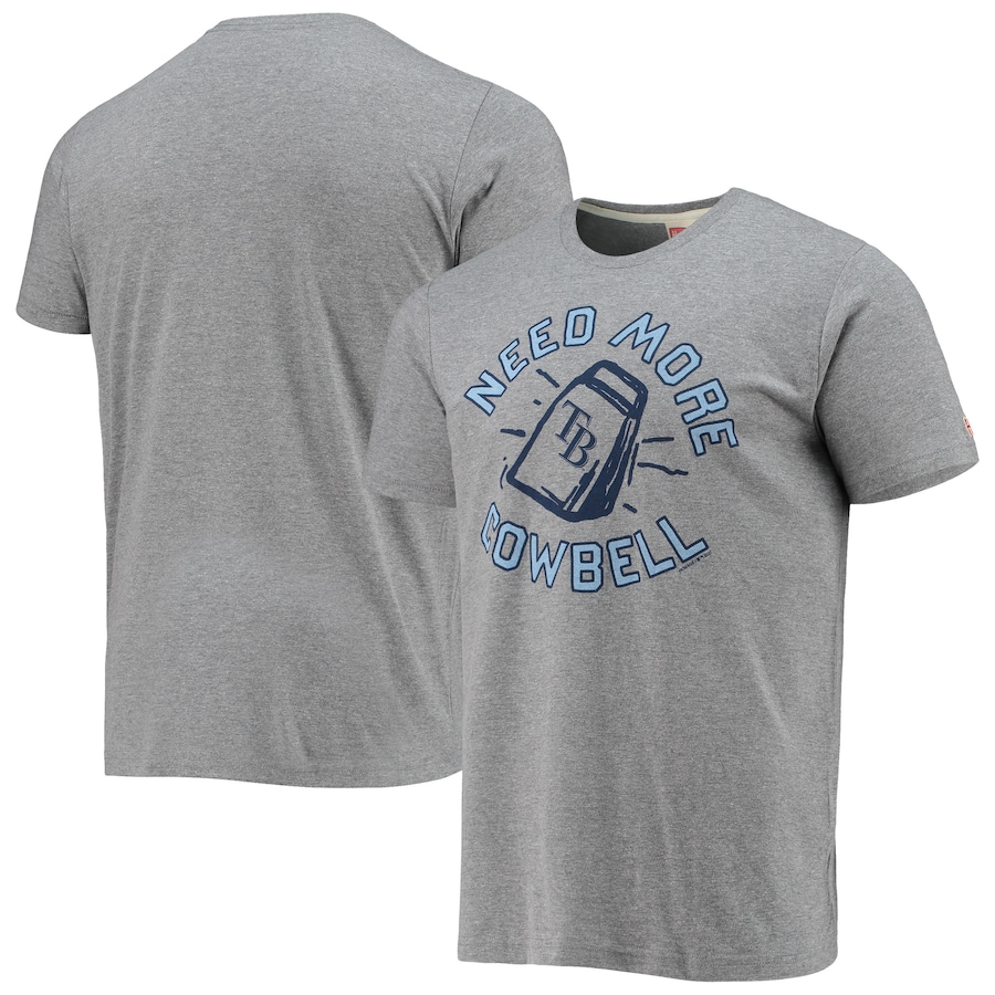 Men's Tampa Bay Rays Homage Heathered Gray Hyper Local Tri-Blend T-Shirt