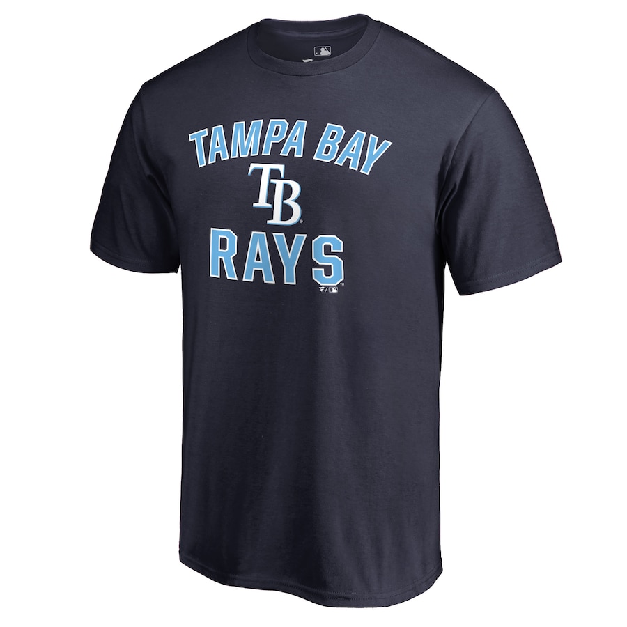 Men's Tampa Bay Rays Navy Victory Arch T-Shirt Men's Tampa Bay Rays Navy Victory Arch T-Shirt