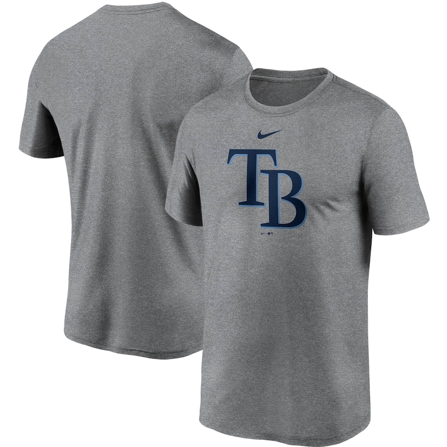 Men's Tampa Bay Rays Nike Gray Large Logo Legend Performance T-Shirt