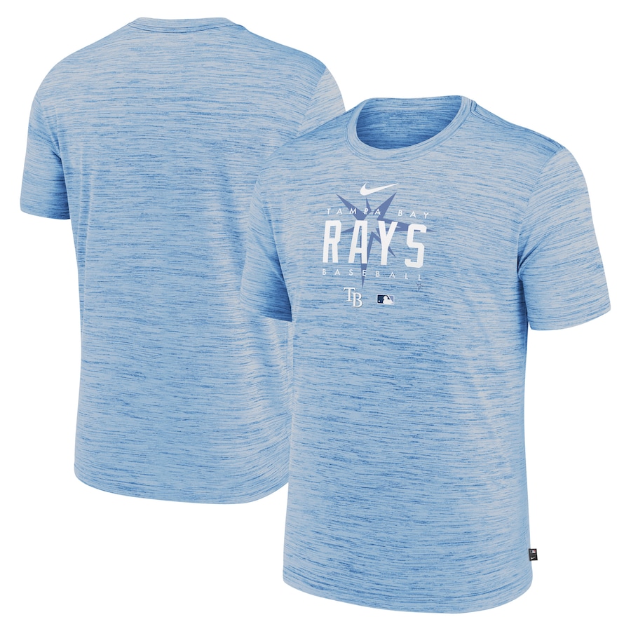 Men's Tampa Bay Rays Nike Light Blue Authentic Collection Velocity Performance Practice T-Shirt Men's Tampa Bay Rays Nike Light Blue Authentic Collection Velocity Performance Practice T-Shirt