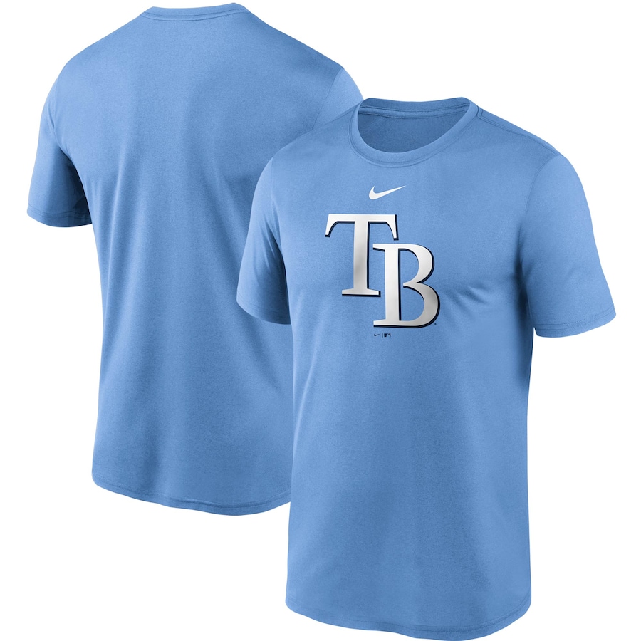 Men's Tampa Bay Rays Nike Light Blue Large Logo Legend Performance T-Shirt