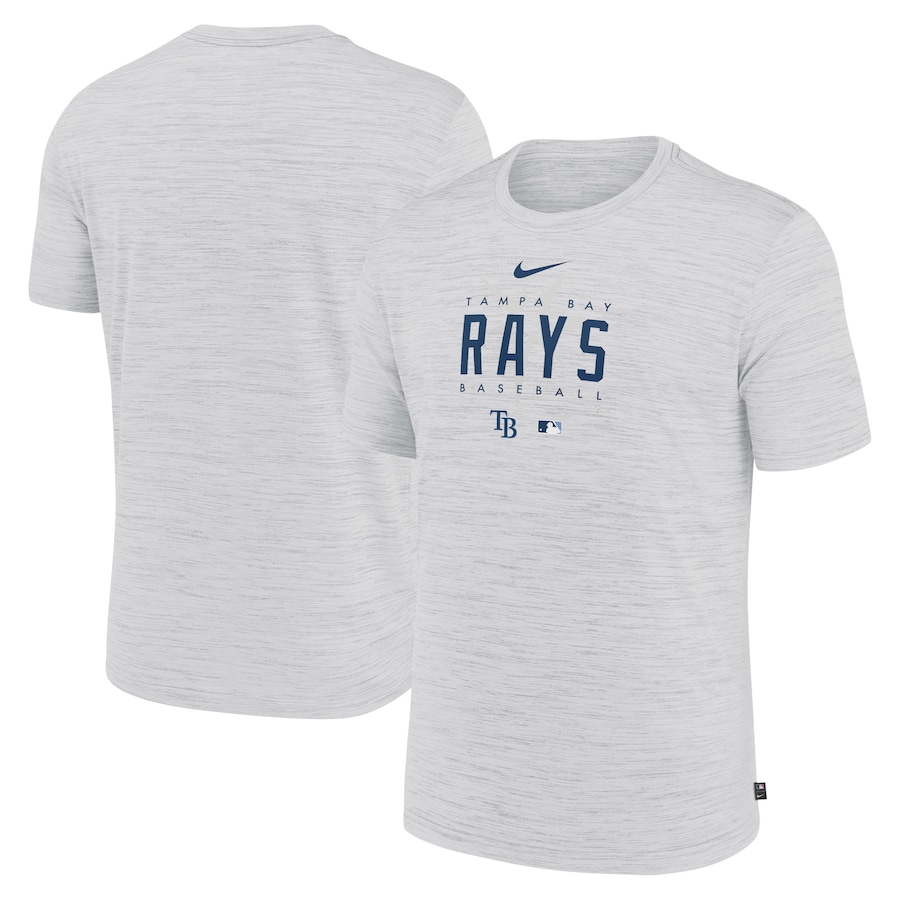 Men's Tampa Bay Rays Nike White Authentic Collection Velocity Performance Practice T-Shirt