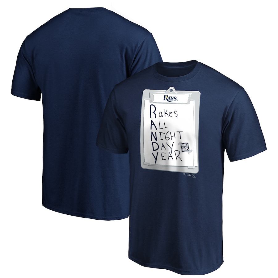 Men's Tampa Bay Rays Randy Arozarena Navy 2020 World Series Bound Randy T-Shirt
