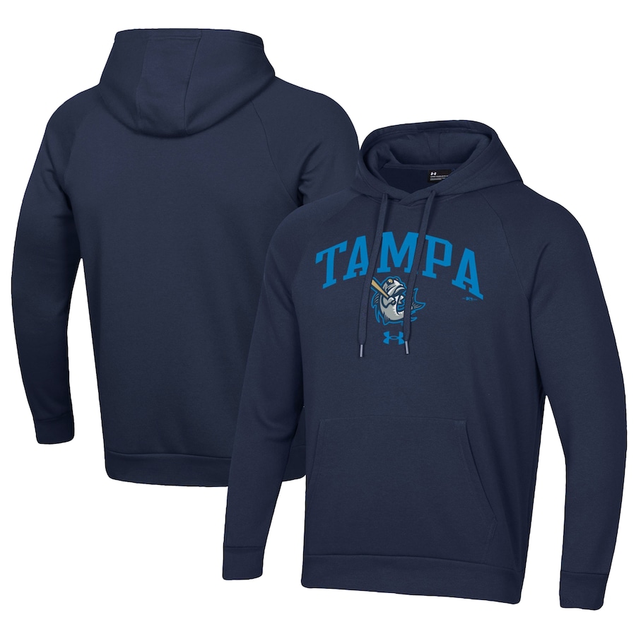 Men's Tampa Tarpons Under Armour Navy All Day Fleece Pullover Hoodie Men's Tampa Tarpons Under Armour Navy All Day Fleece Pullover Hoodie
