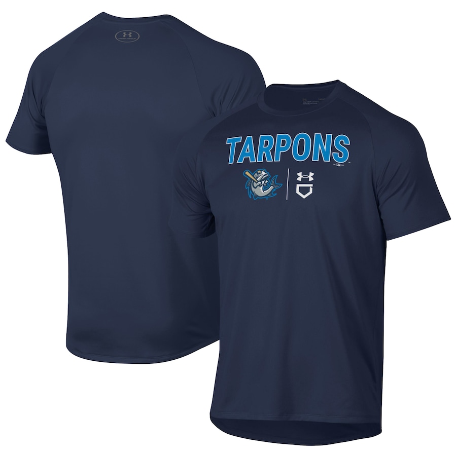 Men's Tampa Tarpons Under Armour Navy Tech T-Shirt Men's Tampa Tarpons Under Armour Navy Tech T-Shirt