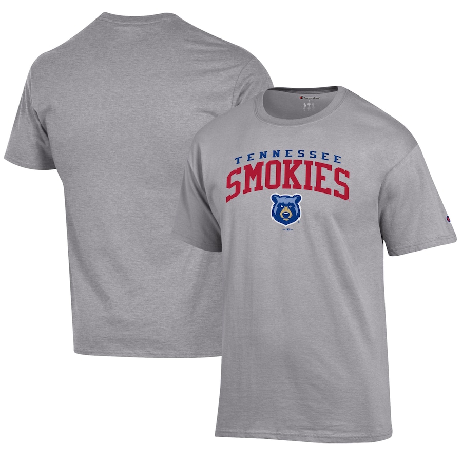 Men's Tennessee Smokies Champion Gray Jersey T-Shirt Men's Tennessee Smokies Champion Gray Jersey T-Shirt