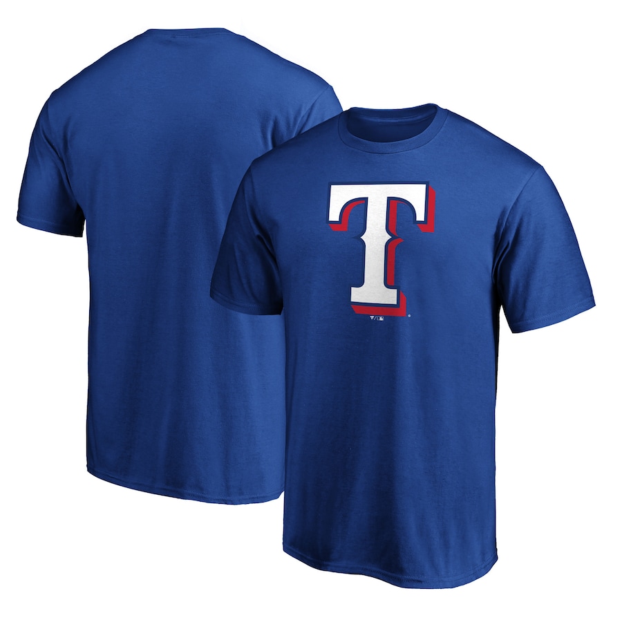 Men's Texas Rangers Royal Official Logo T-Shirt