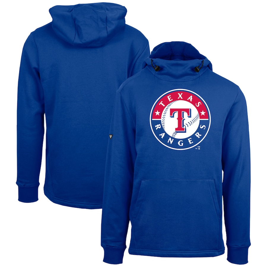 Men's Texas Rangers Levelwear Royal Shift Sportswear Core Logo Pullover Hoodie Men's Texas Rangers Levelwear Royal Shift Sportswear Core Logo Pullover Hoodie
